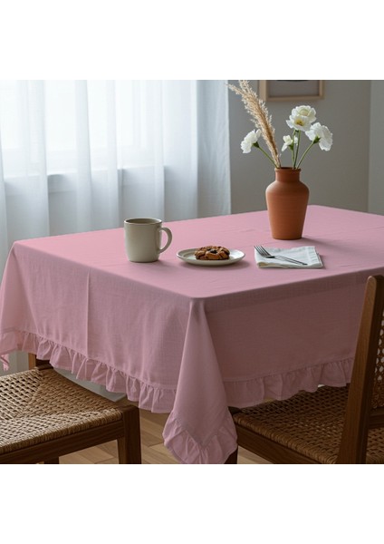 Fırfırlı Ranforce Kumaş Masa Örtüsü modelleri