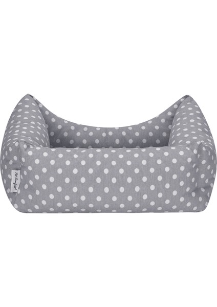 Uniform Gri Puyeli Kedi ve Köpek Yatağı Xs 40X50CM Drstr modelleri