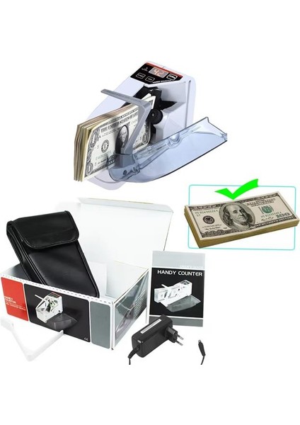 PM-27184 Taşınabilir Dc 5V Mini Uv Işık Para Sayma ve Kontrol Makinesi modelleri