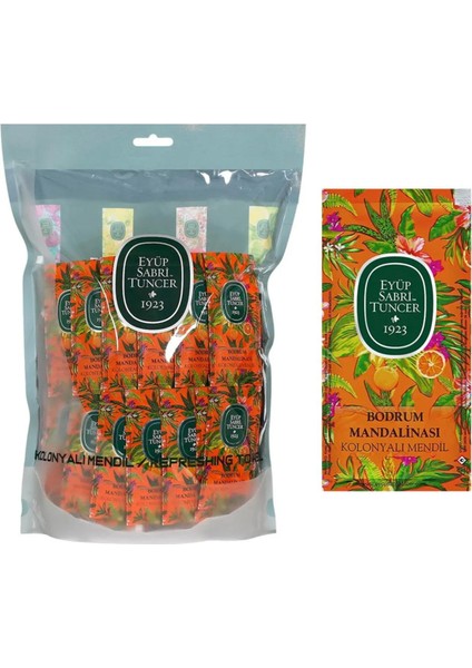 Bodrum Mandalinası Kolonyalı Islak Mendil - Küçük Boy - 150 Adetlik Paket