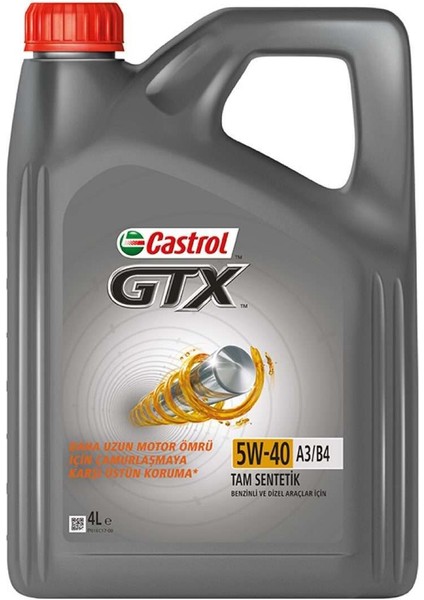 gtx 5W-40 A3/b4 Motor Yağı 4 Lt