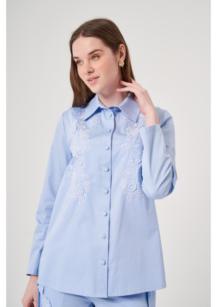 OE25Y939713 Omelya Nakışlı Gömlek fiyatları