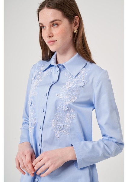 OE25Y939713 Omelya Nakışlı Gömlek modelleri