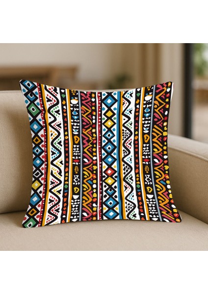 Renkli Kilim Motifli Kırlent Kılıfı fiyatları