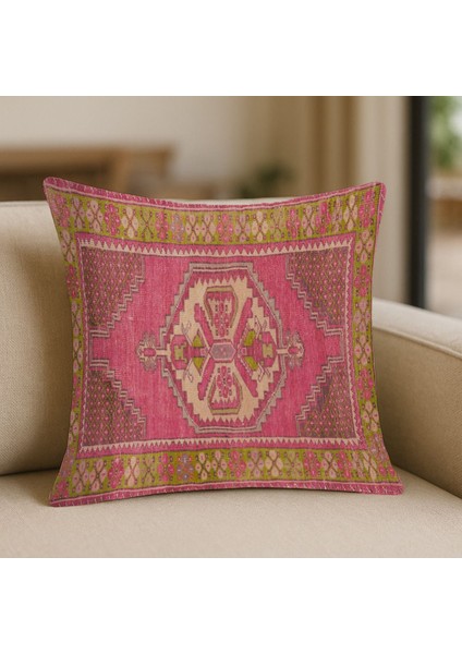 Renkli Bohem Patchwork Kırlent Kılıfı Kare fırsatları