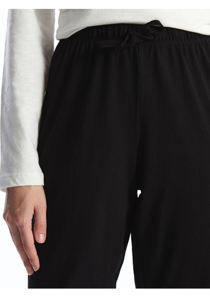 Yeni Sezon Beli Lastikli Kadin Pijama Alt - S57217Z8