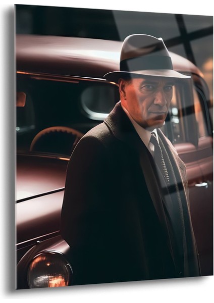 Atatürk Cam Tablo - Cam Tablolar - Atatürk Tablo - Atatürk Portresi - Atatürk Tablosu - ATA074