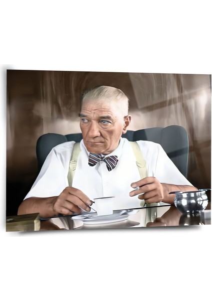 Atatürk Cam Tablo - Cam Tablolar - Atatürk Tablo - Atatürk Portresi - Atatürk Tablosu - ATA052