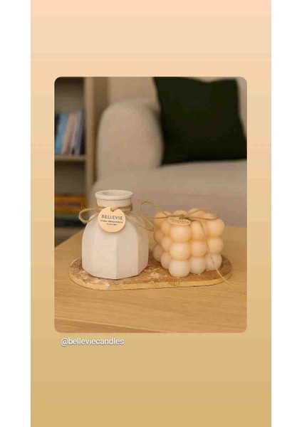 Dekoratif Mum Dekoratif Mum Tabağı Takı Tabagi