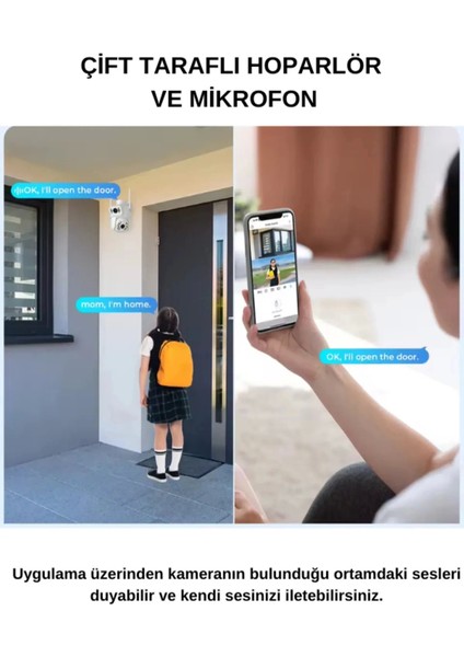 Ip Kamera 2+2 Mp 4mp 1080P Ultra Hd Hareketli Sensör Dış Ortam Ip Kamera Speed Dome Akıllı Ip Çift Kamera