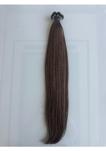 Kumral Keratin Uçlu Kaynak Saç 65 cm 200 Adet