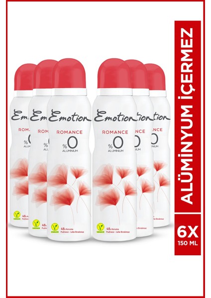 Romance Kadın Deodorant 6X150ML