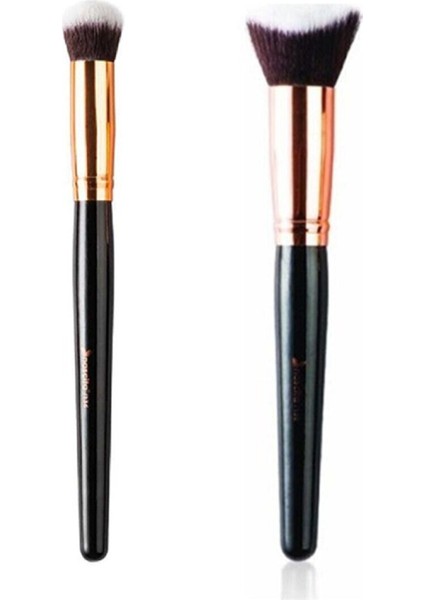 Profesyonel Oval Yapılı Kapatıcı Fırçası 136+3D Kabuki Fondöten Fırçası 0150