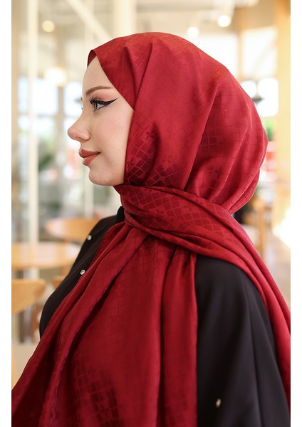 Karaca Jakarlı Şal 81096-10 Bordo modelleri