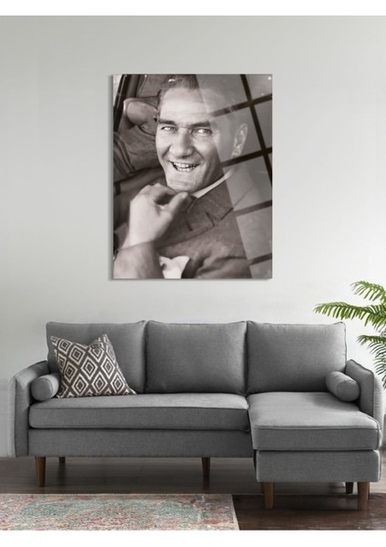 Atatürk Cam Tablo - Cam Tablolar - Atatürk Tablo - Atatürk Portresi - Atatürk Tablosu - ATA023