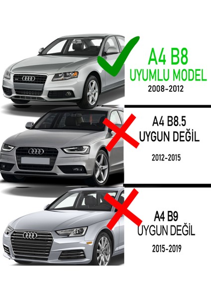 Adui A4 B8 Krom Panjur Dönüşümü - A4 B8 Panjur Metal Çıta Set fiyatları