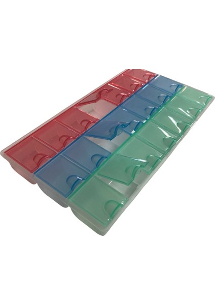 Ikisi Birarada 21+1 Bölmeli Yazısız Saklama Kutusu 21CMX12CM fırsatları