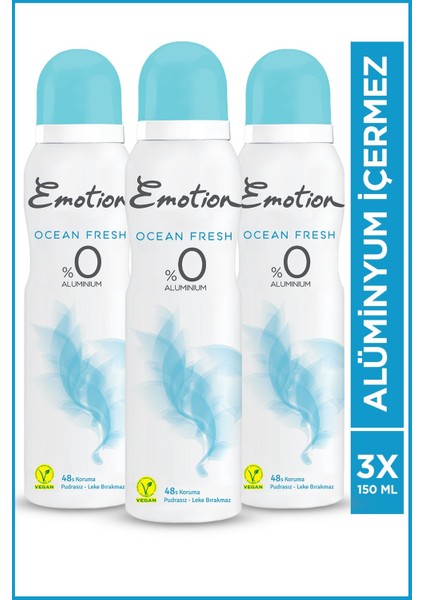 Ocean Fresh Kadın Deodorant 3X150ML