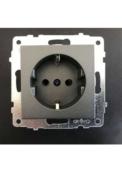 Ovivo Grano Füme Topraklı Priz Modül+Kapak fiyatları