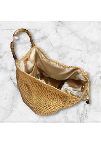 Kadın El Emeği Hasır Büyük El Çantası modelleri