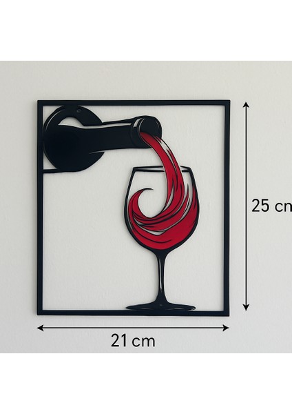 3D Duvar Tablosu Şarap Temalı | Modern Duvar Dekoru 25X21 cm modelleri