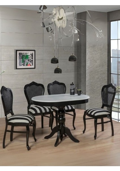 Rika Baba Ayak Oval Açılır Masa 70X110