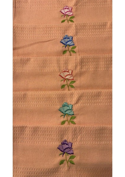 Kozavitrin Çiçek Nakışlı 6’lı Peçete-Mutfak Havlusu Kurulama Bezi 40X60 cm modelleri