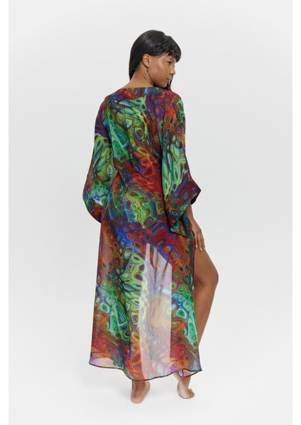 P15094 Uzun Kollu Şifon Kimono