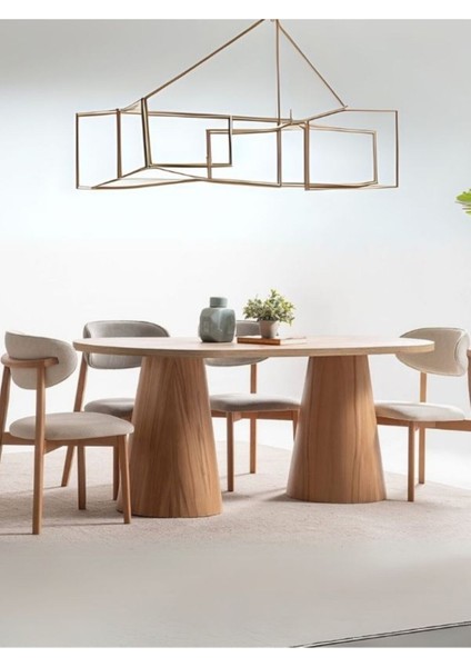 Nivara Bohem Ahşap Yemek Masası 90X170