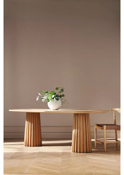 Luzara Bohem Ahşap Yemek Masası 90X180