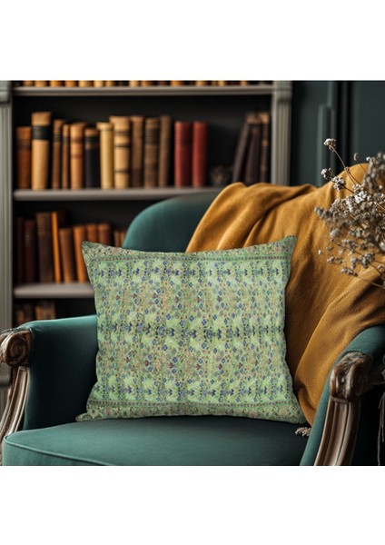 Vintage Desenli Kırlent Kılıfı