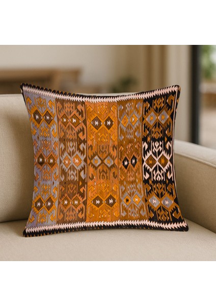 Kilim Motifli Kırlent – Canlı Renkli ve Dayanıklı Kumaş fiyatları