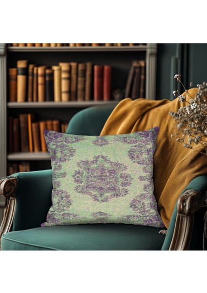 Etnik Geometrik Desenli Dijital Baskılı Kırlent Kılıfı Kare fiyatları