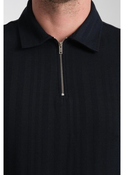 %100 Pamuk Erkek Fermuar Detaylı T-Shirt - Soft ve Basic Günlük Kullanım modelleri