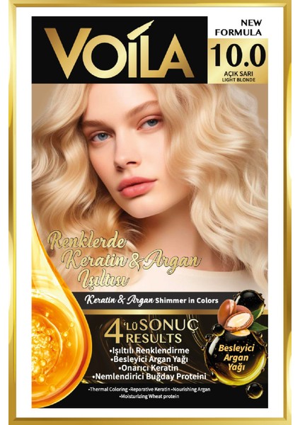 6 Adet Keratin Besleyici Argan Yağı Buğday Proteini Içerikli Saç Boyası 10.0 Açık Sarı modelleri