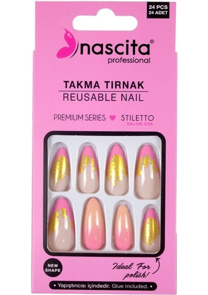 Nascıta Takma Tırnak Pınk 24LÜ