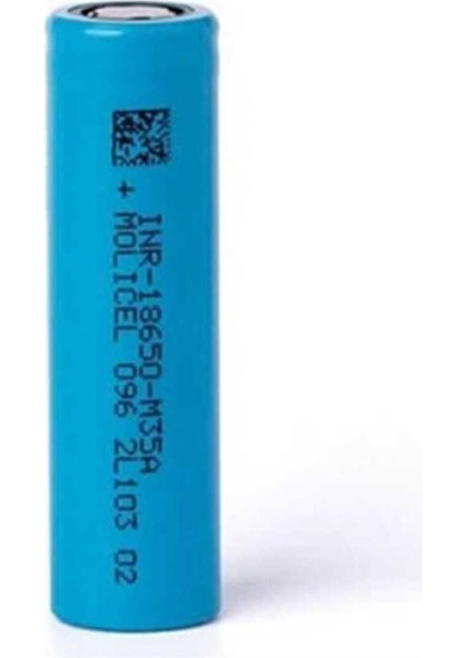 18650 3.7V 3500MAH M35A Li-Ion Şarjlı Pil 10A Discharge 1 Adet