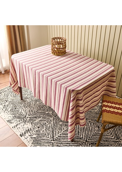 Soft Alno Masa Örtüsü - Ekru / Mürdüm - 140X200 cm fiyatları