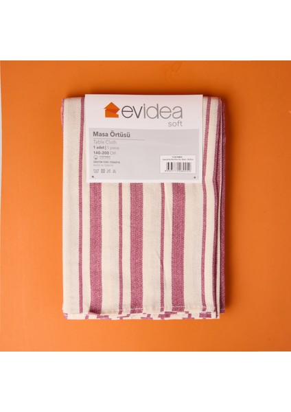 Soft Alno Masa Örtüsü - Ekru / Mürdüm - 140X200 cm indirimleri