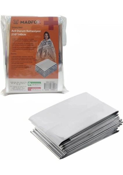 Emergency Blanket Acil Durum Battaniyesi 210*140CM