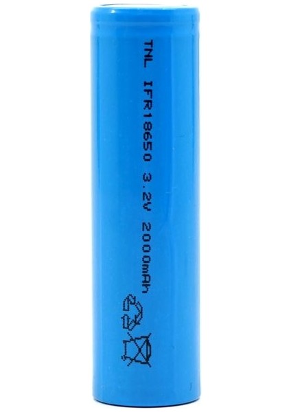 IFR18650 2000MAH 3.2 Lifepo4 Başlıksız 18650 Şarj Edilebilir Pil