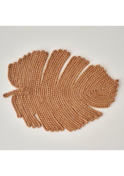 Leaf Örgü Amerikan Servis Kahverengi (47X35 Cm)