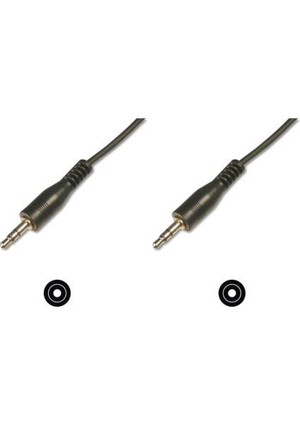Stereo Ses Kablosu, 3.5 mm Erkek - 3,5 mm Erkek, 1.50 Metre, Ccs, 2x0.10/10 Zırhlı, Siyah Renk