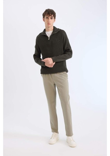 Yeni Sezon Jogger Pantolon Esnek Basic Düz Beli Bağcıklı Cepli Düz Paça fiyatları