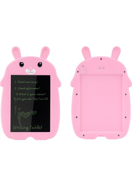 9 Inç Pembe Grafik Tablet Öğrencilerin Taslakları Için Hafif Abs Pembe Tavşan Çocuk Okul Iş Aile