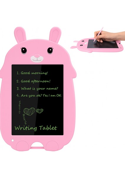 9 Inç Pembe Grafik Tablet Öğrencilerin Taslakları Için Hafif Abs Pembe Tavşan Çocuk Okul Iş Aile modelleri