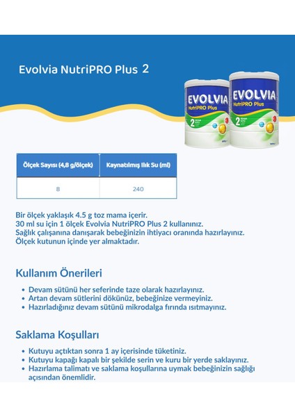 Nutripro Plus 2 Devam Sütü 1000 gr x 2 Adet modelleri