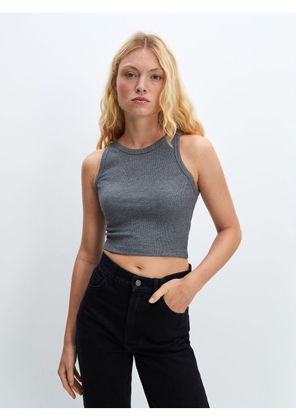 Yeni Sezon Bisiklet Yaka Kadin Crop - S5FG24Z8