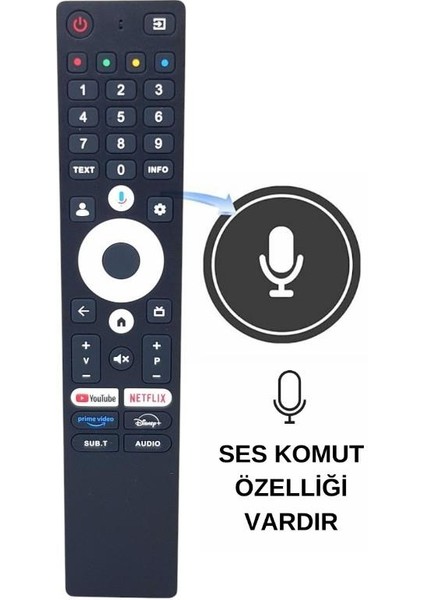 Strong Android LED Tv Kumandası - Ses Komutlu