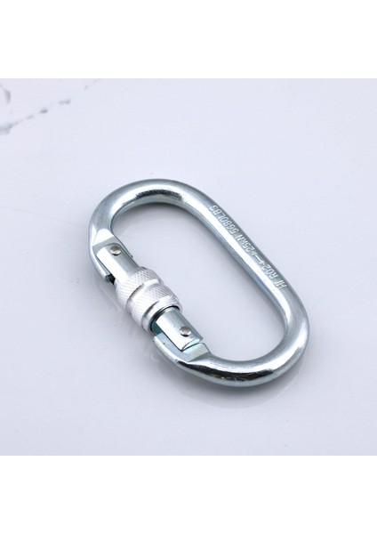 Oval Kilitli Karabina 10 mm Kanca Paslanmaz Çelik Kilit Tırmanma Kamp Ekipman Tırmanış Ip Askı Kilid fırsatları
